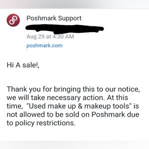 NO USED MAKEUP OR BRUSHES ALLOWED ON POSHMARK.